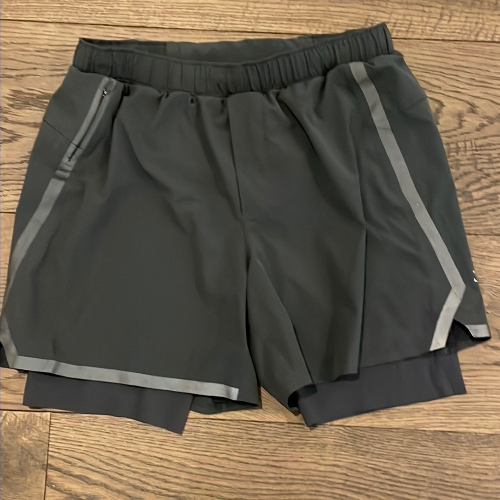 Lululemon Athletic Gray 7”Shorts with adjustable Waistband